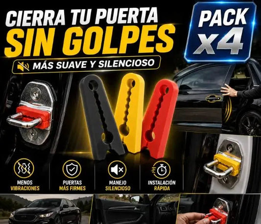 Amortiguador Antiruido para Puertas de Carro — Pack x4 🚗