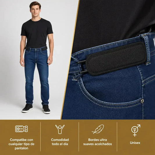 Cinturón Elástico Invisible Sin Hebilla 👖 Pack x2